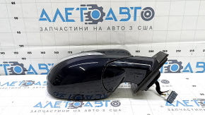 Right side mirror assembly Kia Sorento 16-20, 8 pins, black, turn signal, heated, BSM