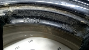 Wheel disk R15 x 6J ET45 5*100 Toyota Prius 30 13-15 rest curb, in need of repair