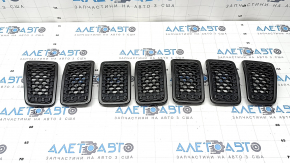 Jeep Cherokee KL 19-22 gray radiator grille, 7-piece set, broken fasteners, paint chip
