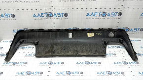 Jeep Cherokee KL 19-21 lower rear bumper trim for 2 pipes, chrome tips, graphite, scratches, broken mount, dent