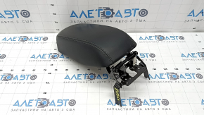 Jeep Cherokee KL 19-22 black leather armrest, High Altitude, Limited, bumpers