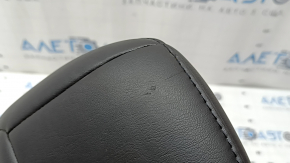 Rear left headrest for Jeep Cherokee KL 14-23, black leather, dented, scratches