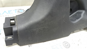 Lower left center pillar trim for Hyundai Santa FE Sport 13-18, black, scratched