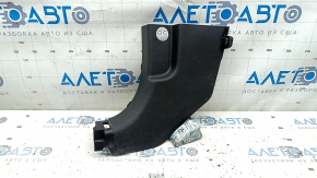 Lower left front pillar trim for Hyundai Santa FE Sport 13-18, black, scratches