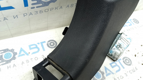 Lower left front pillar trim for Hyundai Santa FE Sport 13-18, black, scratches