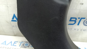 Lower right front pillar trim for Hyundai Santa FE Sport 13-18, black, scratched, worn