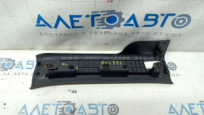 Rear left door sill plate for Hyundai Santa FE Sport 13-18 black