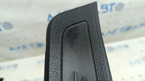 Rear right outer door sill plate for Hyundai Santa FE Sport 13-18, black, worn