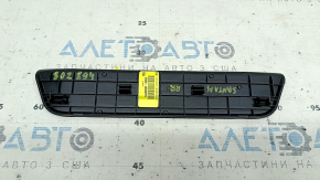 Rear right outer door sill plate for Hyundai Santa FE Sport 13-18, black, worn