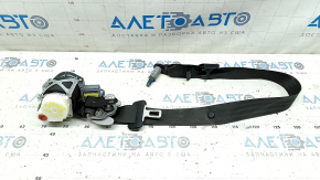 Driver's seat belt without tensioner for Hyundai Santa FE Sport 13-18, black, with gray lining, for cleaning