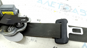 Driver's seat belt without tensioner for Hyundai Santa FE Sport 13-18, black, with gray lining, for cleaning