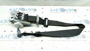 Driver's seat belt without tensioner for Hyundai Santa FE Sport 13-18, black, with gray lining, for cleaning