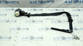 Passenger seat belt with tensioner for Hyundai Santa FE Sport 13-18, black, with gray lining, for cleaning