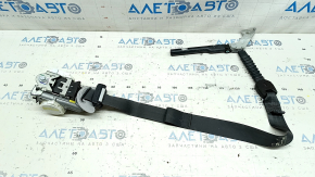 Passenger seat belt with tensioner for Hyundai Santa FE Sport 13-18, black, with gray lining, for cleaning