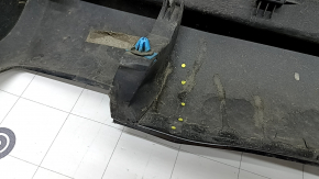 Left threshold for Jeep Cherokee KL 14-22, black, dented and broken fasteners