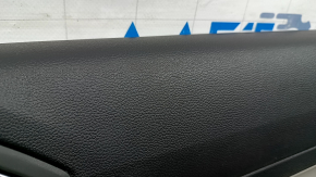 Black rear right door panel for VW Tiguan 18-20, leather armrest, gray leather insert, with handle, scratches