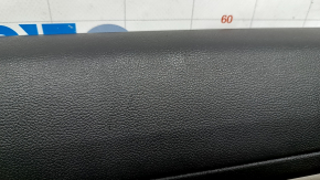 Black rear right door panel for VW Tiguan 18-20, leather armrest, gray leather insert, with handle, scratches