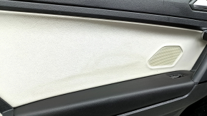 Black rear left door panel for VW Tiguan 18-20, leather armrest, gray leather insert, with handle, scratches