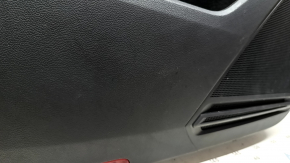 Black rear left door panel for VW Tiguan 18-20, leather armrest, gray leather insert, with handle, scratches