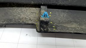 Right threshold for Jeep Cherokee KL 14-22, black, dented and broken fasteners, scratches