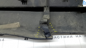 Right threshold for Jeep Cherokee KL 14-22, black, dented and broken fasteners, scratches
