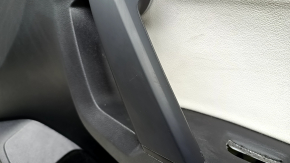 Black front right door panel for a VW Tiguan 18-20, with a buzzer, leather armrest, gray leather insert, with a handle, scratches