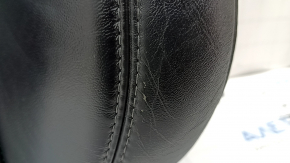 Driver's seat back upholstery for Jeep Cherokee KL 19-23, black leather, perforated, heated, dented, scratched, worn