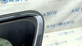 Rear left window, blind glass, Hyundai Santa FE Sport 13-18, chrome, scratches on chrome