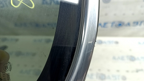 Rear right window, blind glass, Hyundai Santa FE Sport 13-18, chrome, scratches on chrome