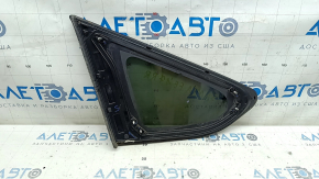 Rear right window, blind glass, Hyundai Santa FE Sport 13-18, chrome, scratches on chrome