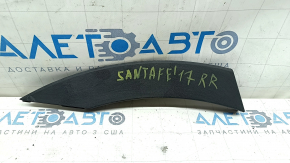 Rear right fender arch trim for Hyundai Santa FE Sport 13-18: structure, scratches, broken fastening