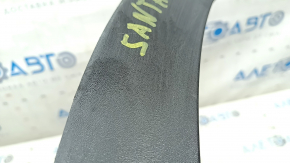 Rear right fender arch trim for Hyundai Santa FE Sport 13-18: structure, scratches, broken fastening