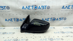 Left side mirror assembly for Hyundai Santa FE Sport 2017-2018, heated, 3-pin, black