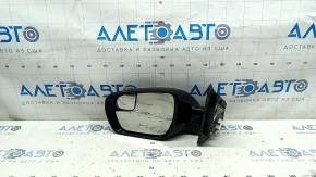 Left side mirror assembly for Hyundai Santa FE Sport 2017-2018, heated, 3-pin, black