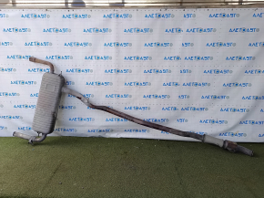 Rear muffler with barrel BMW X1 F48 16-22 B46 AWD with damper, with catalytic converter