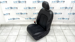 Jeep Grand Cherokee WL 21-23 driver's seat with airbag, electric, heated, black leather with perforation, needs cleaning, scratches on the back