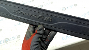 Front left outer door sill trim for Hyundai Santa FE Sport 13-18, black, scratches