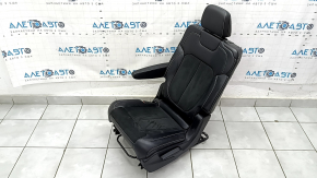Jeep Grand Cherokee WL 21-25 2nd row left seat, manual, black leather with perforation, long, cleanable