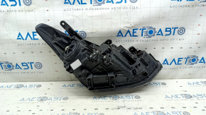 Left front headlight for Hyundai Santa FE Sport 2017-2018 restyling, USA, halogen, peeling varnish, cobweb, crack in glass