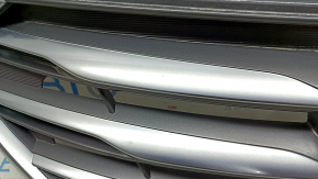 Radiator grill assembly for Hyundai Santa FE Sport 2017-2018, with emblem, without camera, chrome, sand