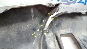 Front bare bumper Hyundai Santa FE Sport 17-18 rest, structure, lower part USA, broken fasteners, cracks, scratches, pressed