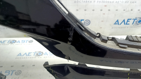 Front bumper bare Hyundai Santa FE Sport 17-18 rest upper part USA, black, broken, fake, broken fasteners, pressed
