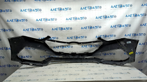 Front bumper bare Hyundai Santa FE Sport 17-18 rest upper part USA, black, broken, fake, broken fasteners, pressed
