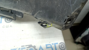 Front bumper bare Hyundai Santa FE Sport 17-18 rest upper part USA, black, broken, fake, broken fasteners, pressed