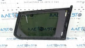 Rear left fixed window glass Jeep Grand Cherokee WL 21-25 tinted, long, molding black gloss