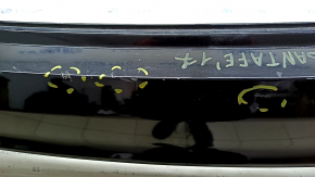 Rear bumper bare Hyundai Santa FE Sport 17-18 restyling, black, cracked, scratches