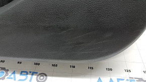 Jeep Grand Cherokee WL 23-25 black front left door panel, armrest and insert, black leather, white stitching, glossy graphite molding, worn