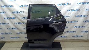 Rear left door assembly Hyundai Santa FE Sport 13-18 black S3B, bumps, scratches on the trim