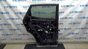 Rear left door assembly Hyundai Santa FE Sport 13-18 black S3B, bumps, scratches on the trim