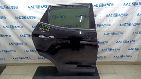 Rear right door assembly Hyundai Santa FE Sport 13-18 black S3B, bumper, dented